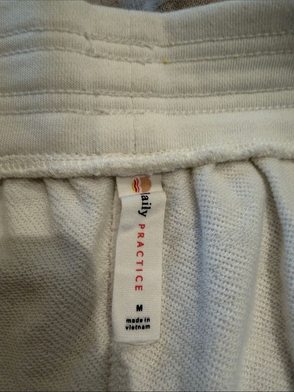 Women’s White Wide-Leg Track Pants with Yellow & Dark Green BRAZIL COLORS - Picture 3 of 3